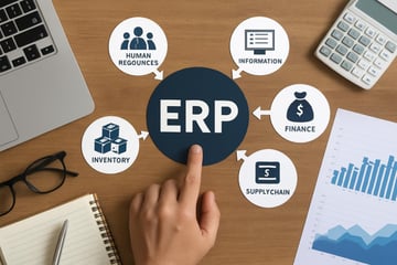 ERPとは？【図解で初心者にもわかる】意味・メリットから主要製品（SAP等）まで徹底解説